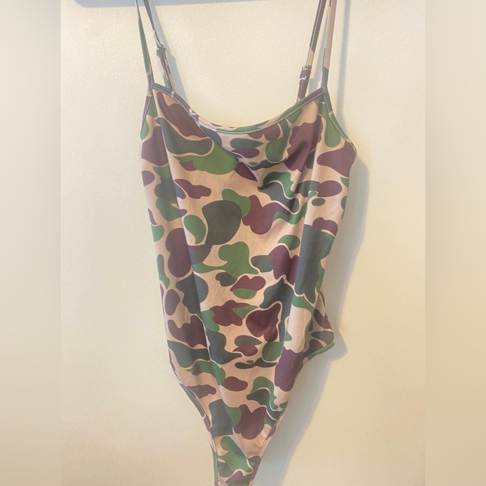Cute, camo bodysuit